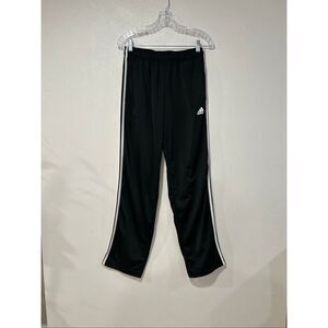 Adidas Women’s Medium Black 3-Stripes Track Pants Straight Leg Joggers